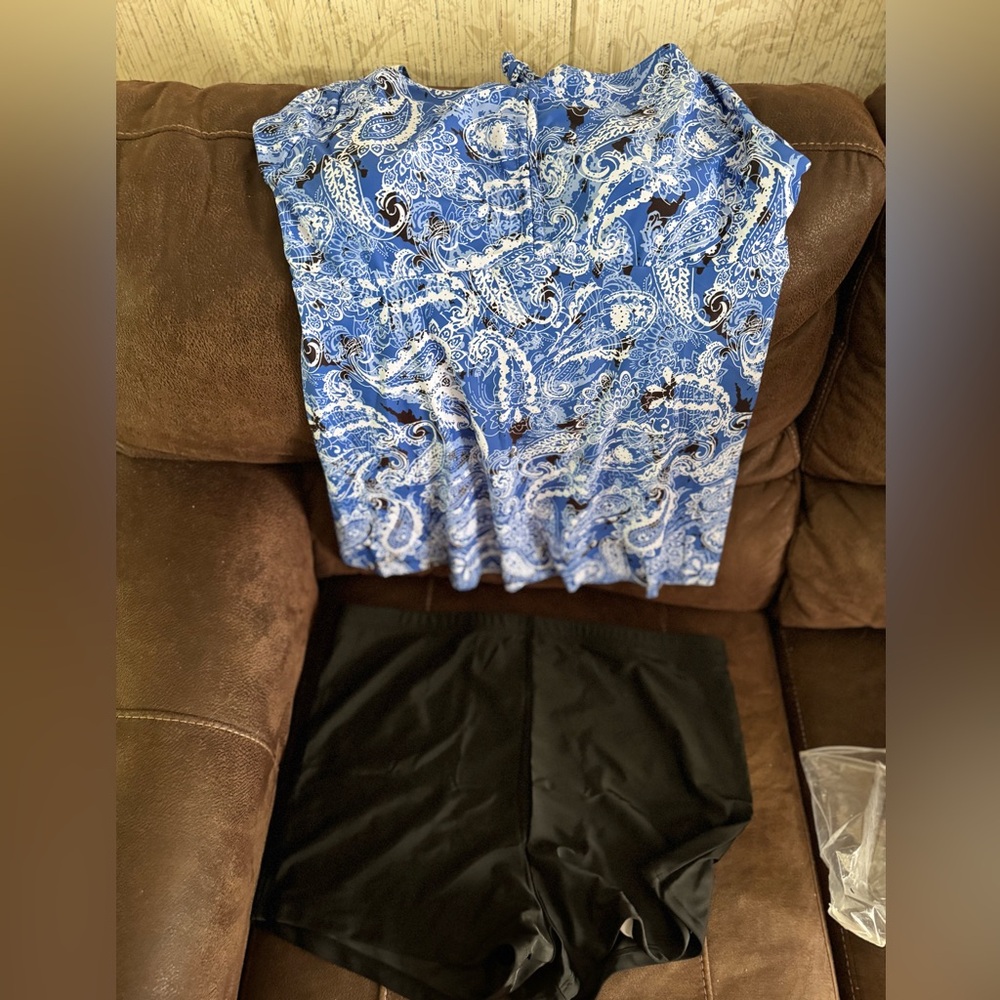 New 4-Tankini sets of 2 piece swimsuits with shorts. $35